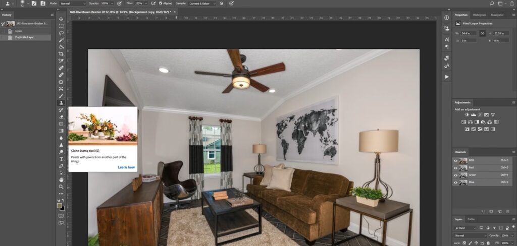 How to remove cords in Photoshop