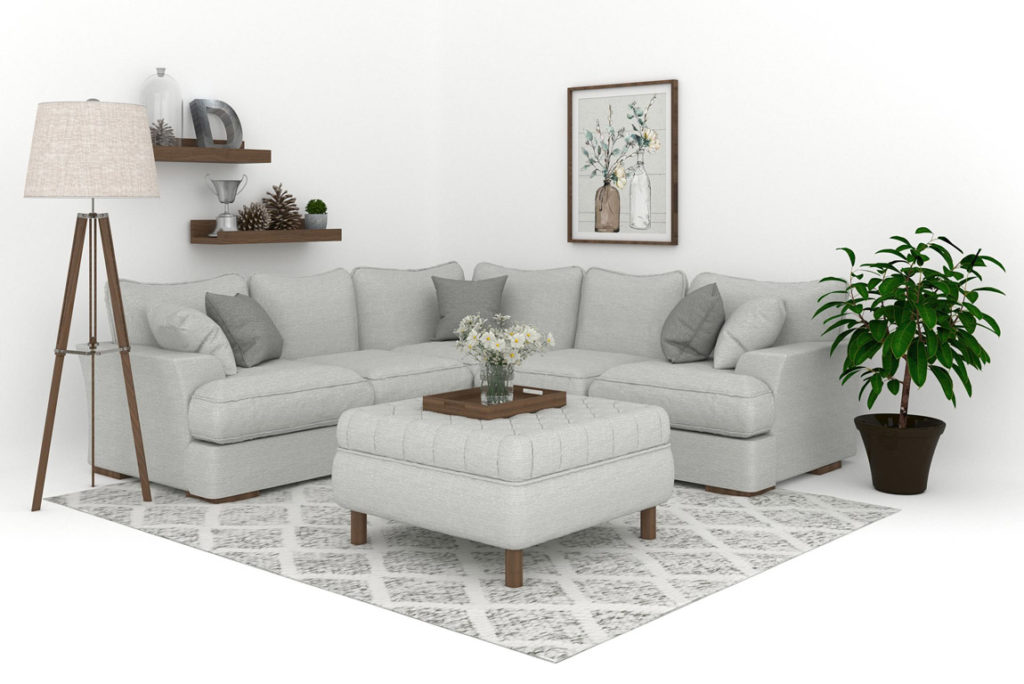 Farmhouse virtual staging design style by PhotoUp