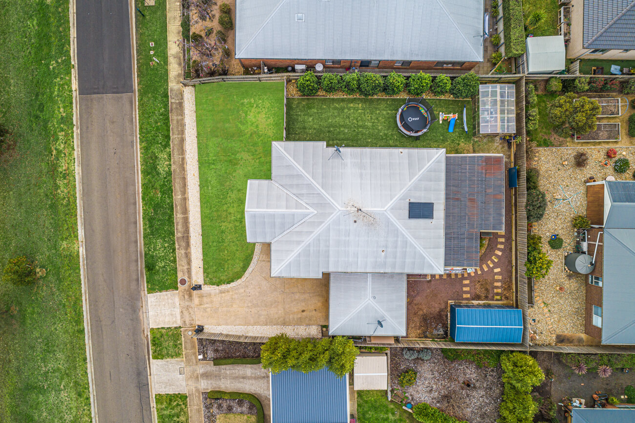 real estate photo editing of a lawn