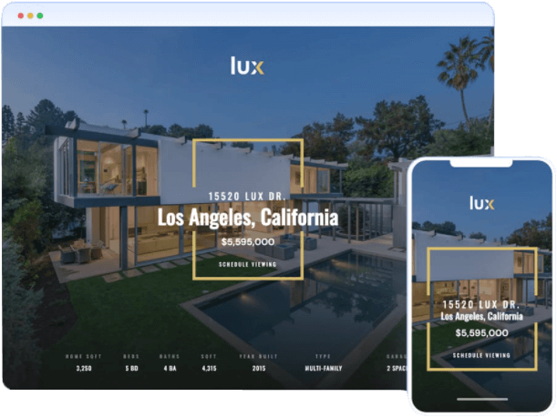 single property websites lux theme