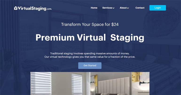 VirtualStaging.com former VS24 homepage