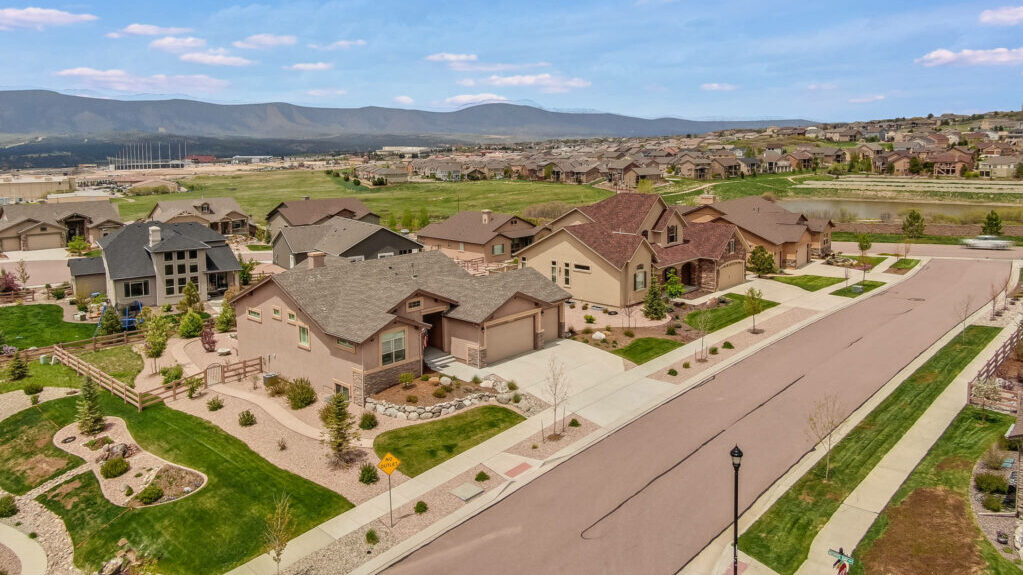 Real estate drone photography