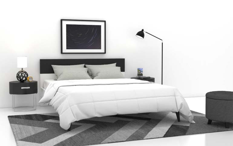 Virtual Staging Style Bedroom by PhotoUp