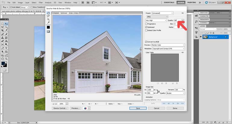 How to Compress Images in Photoshop: Real Estate Photo Editing