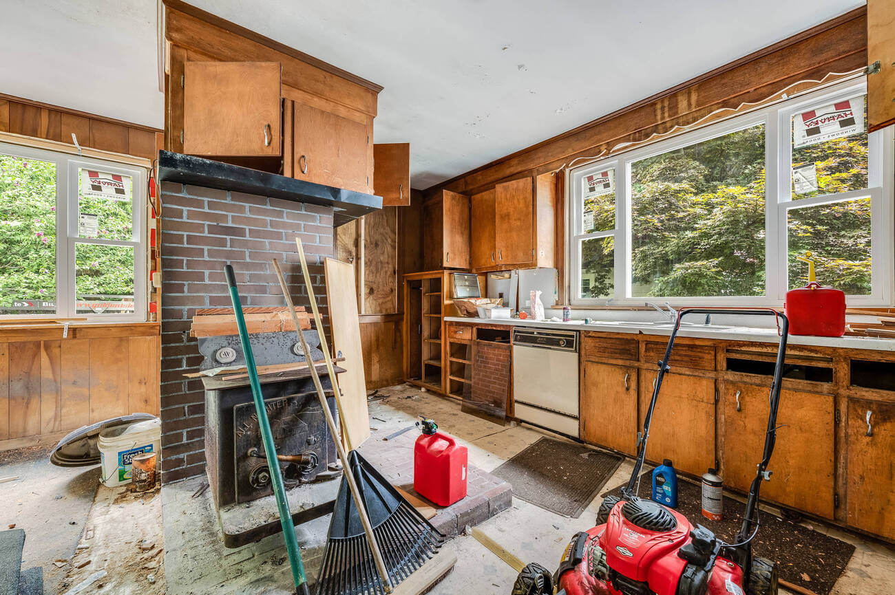 Before: Messy Kitchen Area