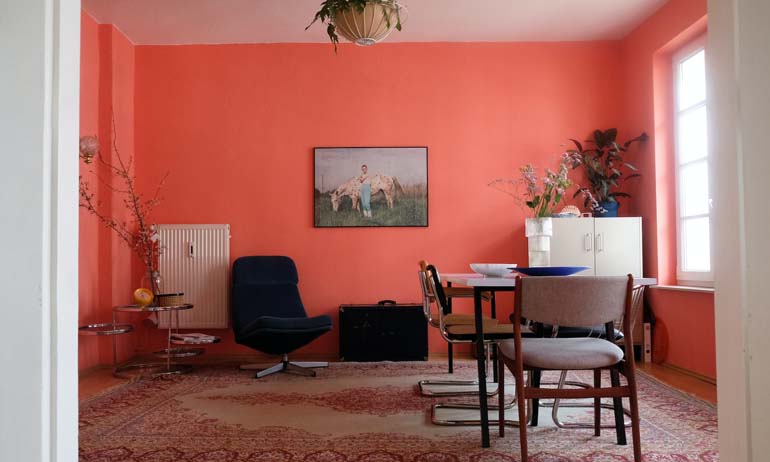 Bold color on the wall 