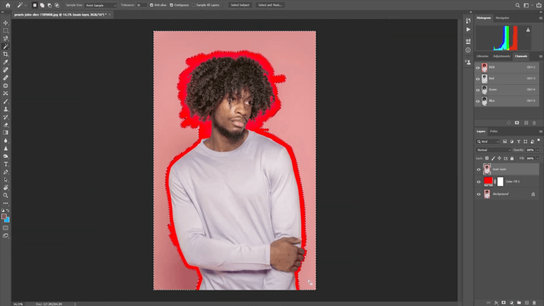 how to remove difficult background in photoshop