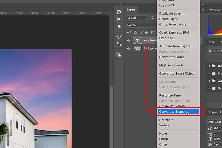 how to make text transparent in photoshop