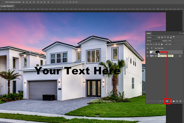 How to make a text box transparent in Photoshop