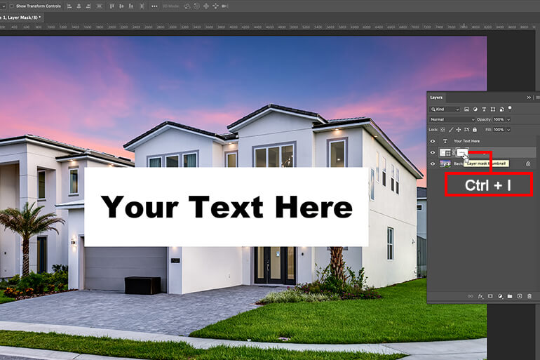 How to make a text box transparent in Photoshop