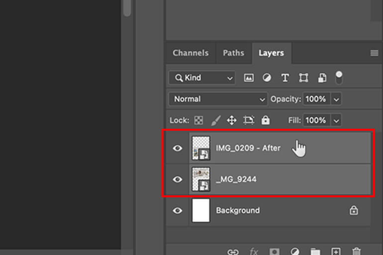 how to flip layers in photoshop