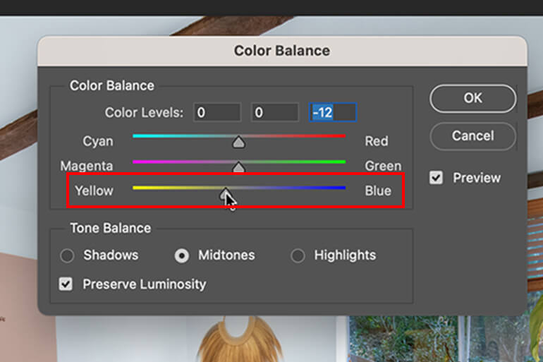 how to adjust white balance in Photoshop