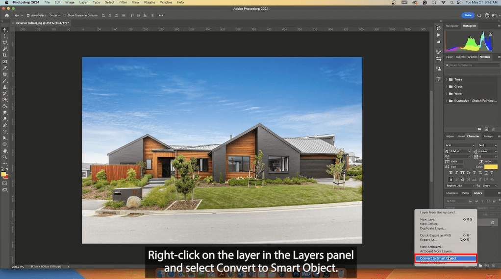 Convert to Smart Object in Photoshop