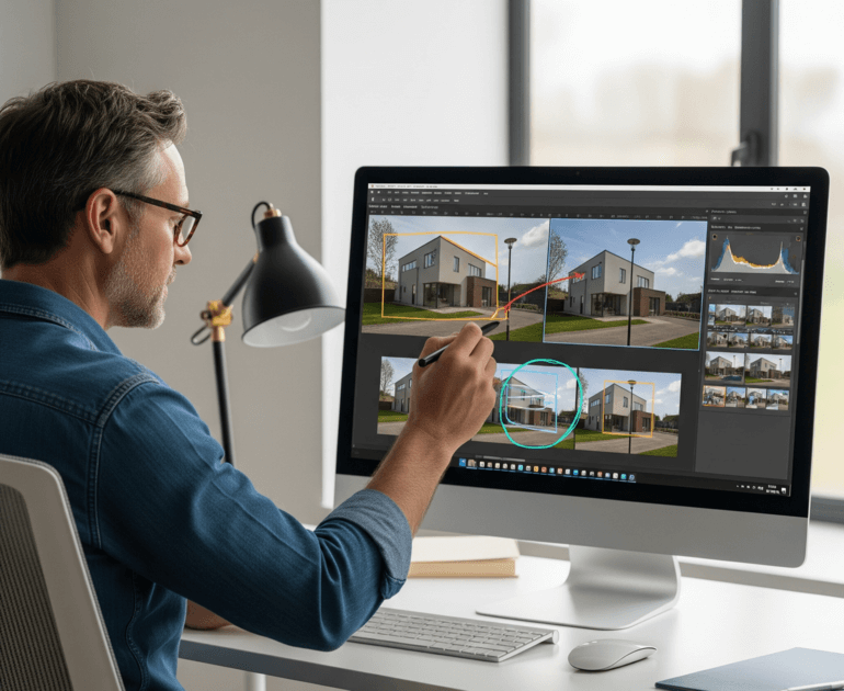 real estate photo editing