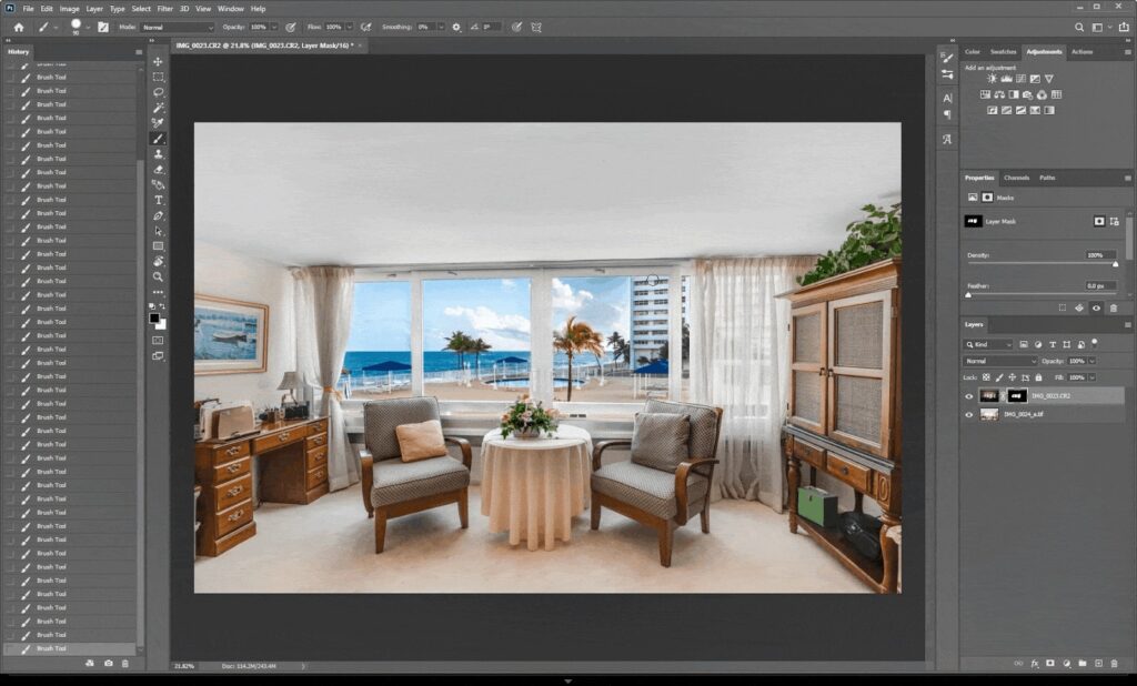 how to mask windows in Photoshop