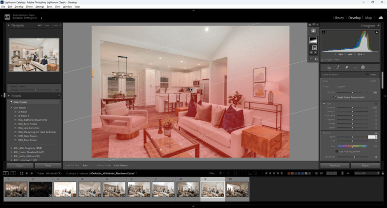 real estate photo editing