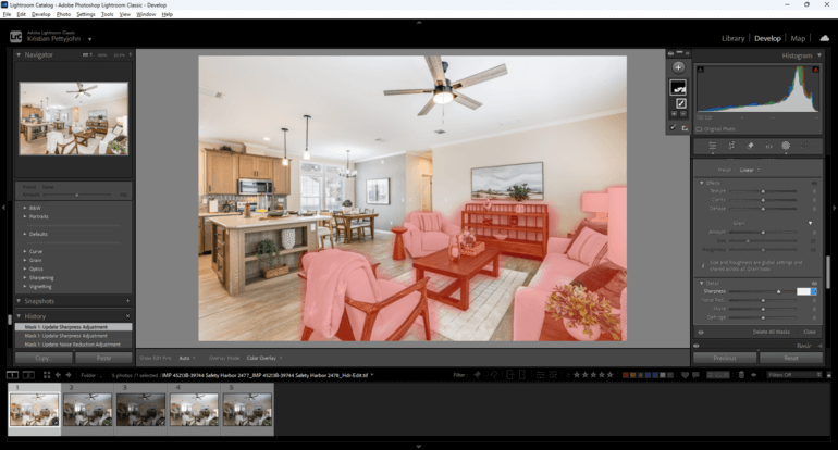 6. Use Sharpening and Texture Control Strategically