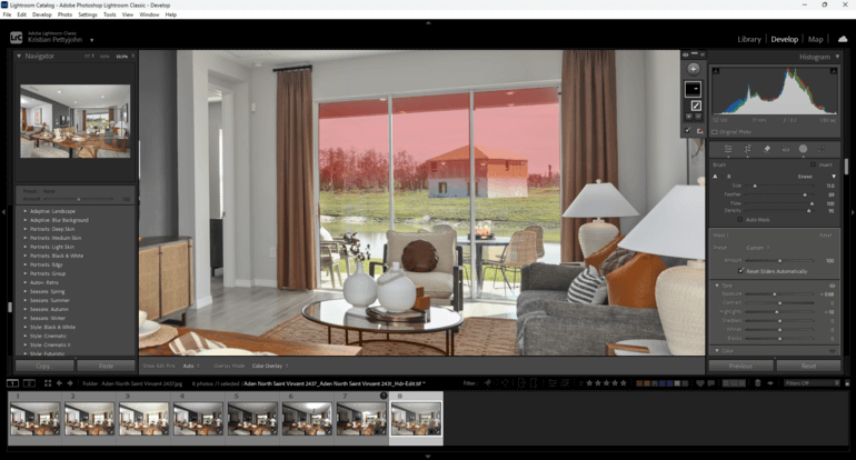 real estate photo editing