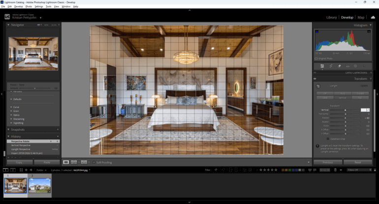 Straighten verticals