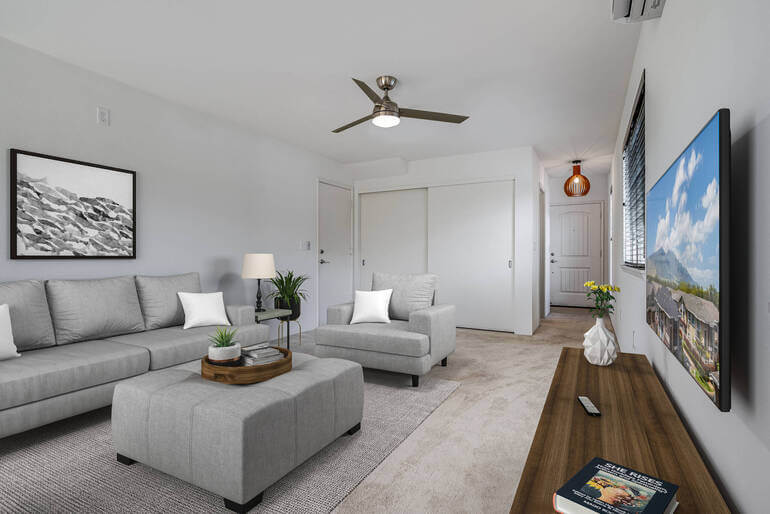 After: AI Virtual Staging by PhotoUp