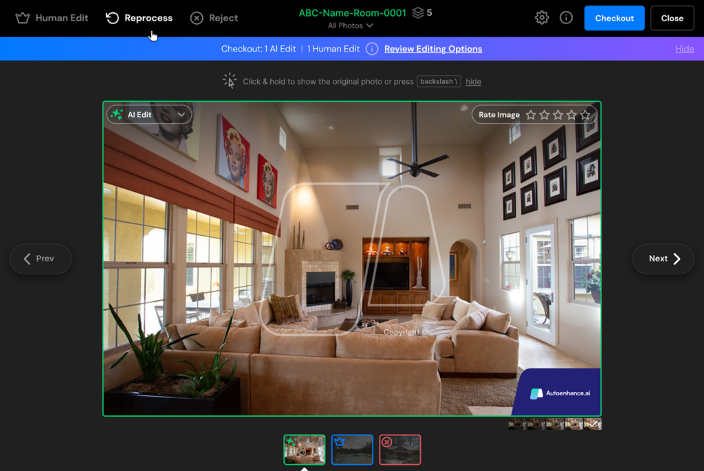 New Photo Editing Uploader