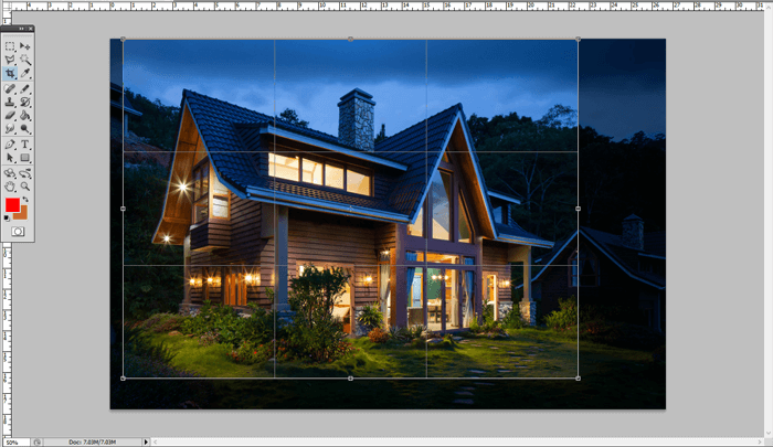 how to crop your images in Photoshop