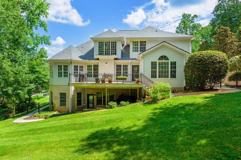 Real estate exterior enhanced with outsourcing photo editing services.