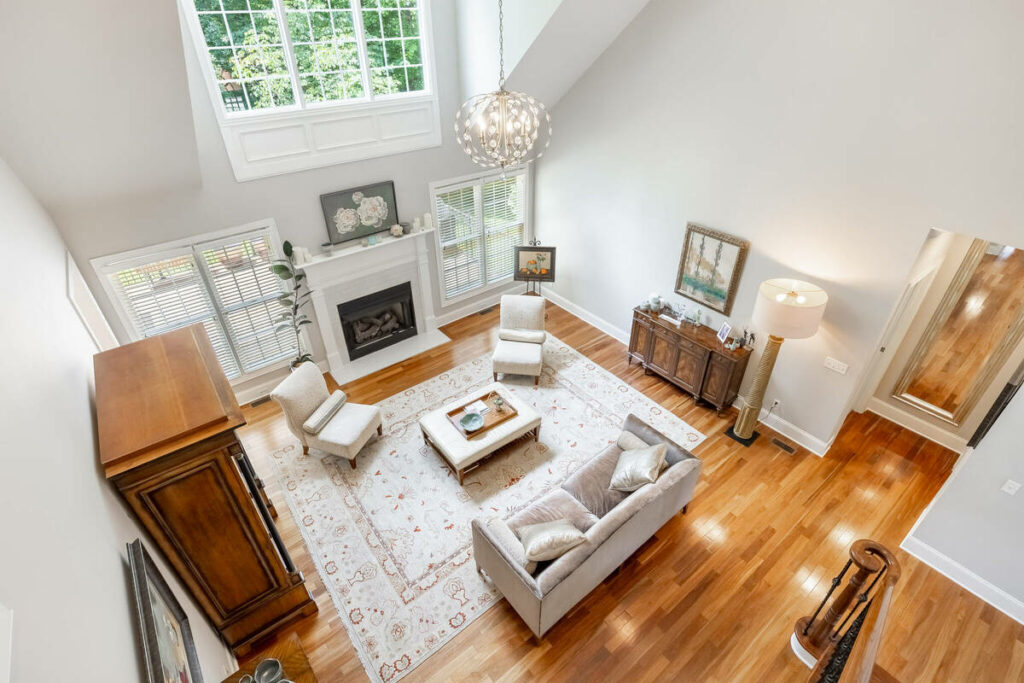 Living room after outsourcing photo editing services.