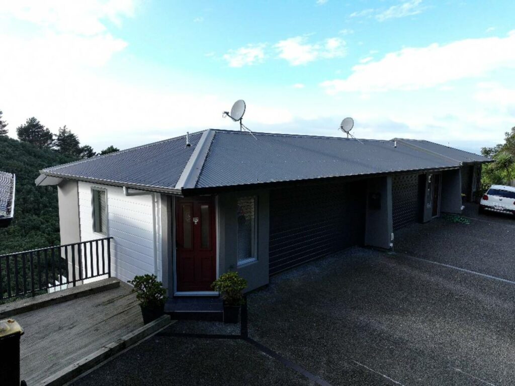 Dark home exterior before AI real estate photo editing