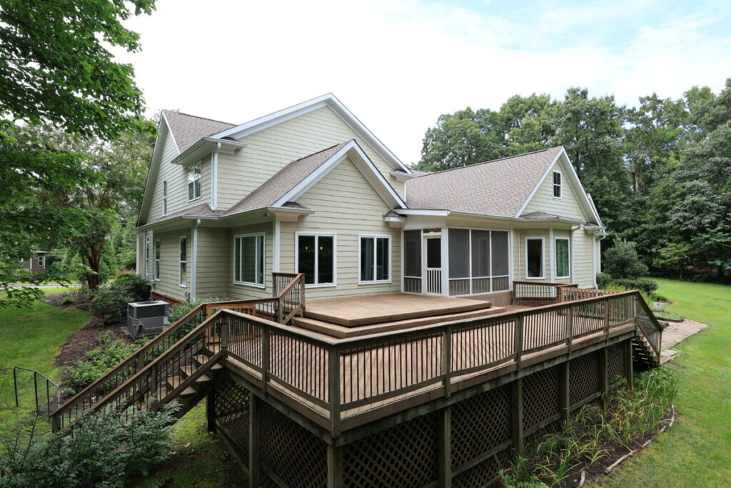 Rear home exterior before AI real estate photo editing