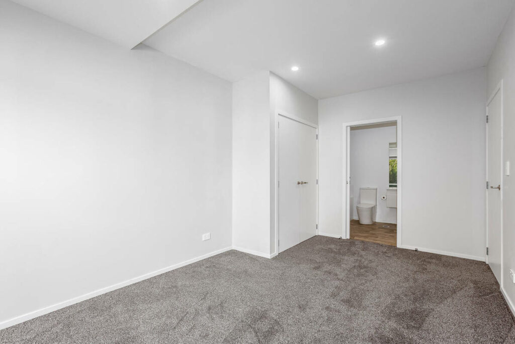 Empty bedroom before AI virtual staging