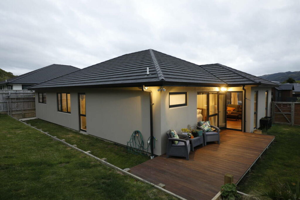 Real estate exterior before AI photo editing