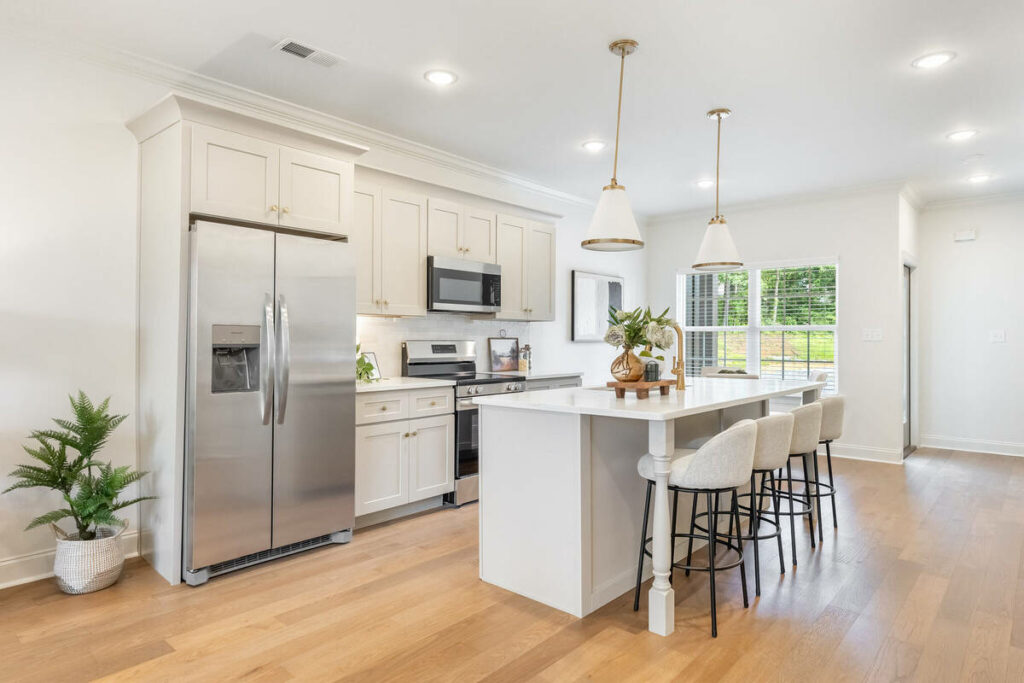 AI photo editing tools for a bright, polished kitchen photo