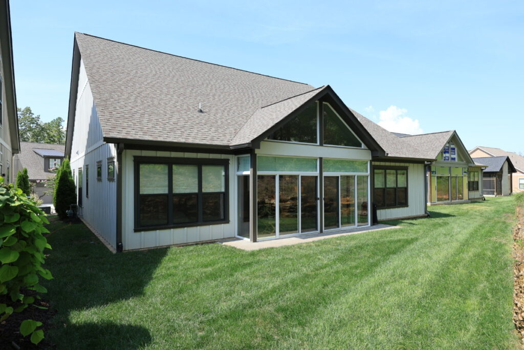Architecture photography of a residential home exterior before professional photo editing.