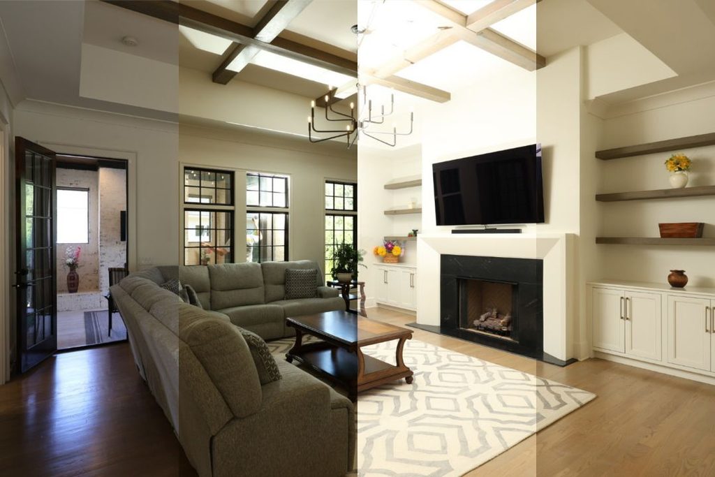 Living room lighting variations for AI exposure correction