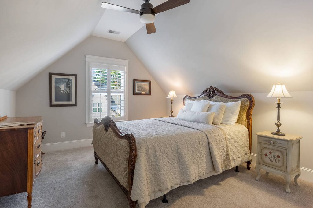 AI exposure correction in a bedroom with balanced lighting