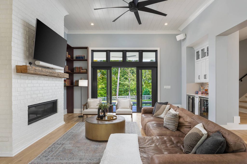 Bright living room after AI exposure correction